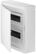 Elektro Plast Nasielsk 2425-00 Elegantiškas modulinis skirstomasis skydas 2x12 paviršiuje montuojamas IP40 N+PE baltos durys 2425-00