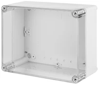 Elektro Plast Nasielsk Elektro-Plast INDUSTRIAL Hermetiška dėžutė n/t 220x170x107mm IP65 pilka, permatomas dangtelis 2717-01