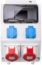 Elektro Plast Nasielsk 6221-00 Statybinis skirstomasis skydas RS-9 moduliai 2x2P+Z, 2x16A/5P, IP44 be apsaugos 6221-00