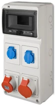 Elektro Plast Nasielsk 6243-00 Statybinė skirstomoji įranga RS-8 8-mod. 2x2P+Z, 16A/5P, 32A/5P, IP44 be apsaugos 6243-00