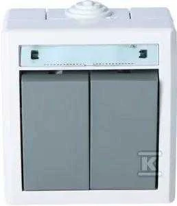 Jungiklis ELEKTRO-PLAST AQUANT, 2 klav., IP55