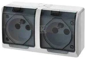 Elektro Plast Nasielsk GN.2X2P+Z N/T IP44 balta KL.DYMNA HERME