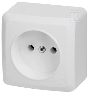 Elektro Plast Nasielsk GNIAZDO 2P N/T IP20 Baltas BERG