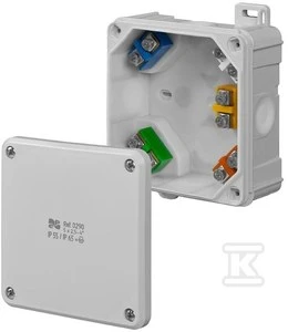 Elektro Plast Nasielsk PUSZ.N/T IP55/65 ĮDĖKLAS 98X98X46 2K PILKAS