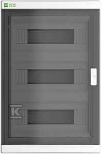 Elektro Plast Nasielsk ELEGANT RN 3X12 IP40 BALTA/DŪMINĖ, NAUJA