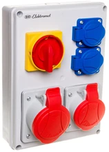 Elektromet Statybos skirstomieji įrenginiai 1x 5P/16A 1x 5P/32A 400V 2x 2P+E/16A 250V (RSK-1 940002)