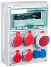 Elektromet 12 modulių 2x16A 5P 400V, 2x32A 5P 400V, 1x63A 5P 400V, 2x16A 1P+Z RSS-04 IP44 (942040)