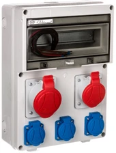 Elektromet Construction skirstomieji įrenginiai 12 modulių 1x16A 5P 400V, 1x32A 5P 400V, 3x16A 2P+Z RSE-04 IP54 (942091)
