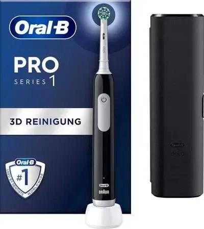 Oral-B Elektrinis dantų šepetėlis | Pro Series 1 | Įkraunamas | Suaugusiems | Šepetėlių skaičius galvutės įeina 1 | Number of teeth brushing modes 3 | Juodas