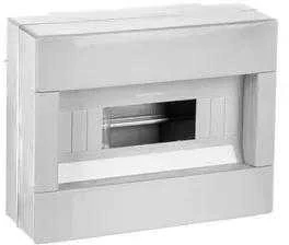 Elettrocanali EC61012 Modulinė skirstomoji plokštė 1x12 montuojama ant paviršiaus be durų serija 610 IP40 280x220x100 rutulinis EC61012
