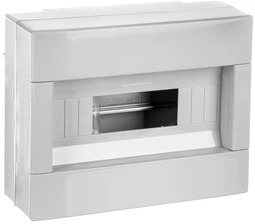 Elettrocanali EC61012 Modulinė skirstomoji plokštė 1x12 montuojama ant paviršiaus be durų serija 610 IP40 280x220x100 rutulinis EC61012