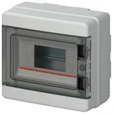 Elettrocanali EC62012E Modulinė PV skirstomoji plokštė 1x12 montuojama ant paviršiaus, transp. durų serija 620 IP65 280x220x100 bėgis N+PE rutulys EC62012E