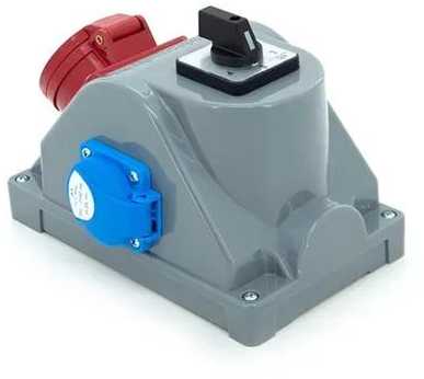Els Elektrotechnika N110LP Konstrukcinis skirstomasis skydas tipas COMBOPOL 16A/5 + GS 230V + L-0-P skyriklis, sieninis/paviršinis korpusas, N110LP