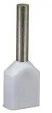 Em Group TID2x0,5L8 Izoliuota kabelio antgalis TID 2x0,5mm2/8mm baltai alavuotas TID2x0,5L8 /100vnt/