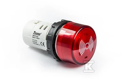 Emas Promet Buzzer monoblokas 24V AC / DC šviečia raudonai - MBZS024S