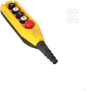 Emas Promet Control pakabukas, 5 mygtukai, avarinio sustabdymo mygtukas 30 mm, vienas / du greičiai - PV5E30B42