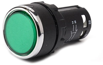 Emas Valdymo mygtukas žalias monoBlokas 1Z 1R (T0-MB102DY)