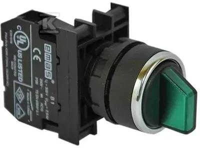Emas Sukamasis mygtukas 2 pozicija 1Z stabilus apšviestas 100- 250V žalia (T0- B100SL20Y)