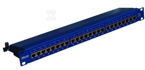 Emiter Emitter Panel 19 "24xRJ45 STP cat.6 1U mėlyna su lentyna DCN / PPFA674EKS248C6