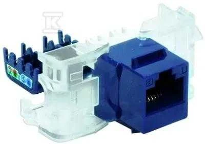 Emiter UTP RJ45 LIZDAS, CAT.5E, MĖLYNAS, BEVEIKIS