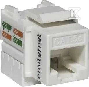 Emiter UTP RJ45 SOCET CAT.5E KEYSTONE Baltas