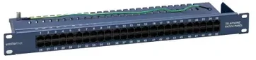 EMITERNET 19" telephone panel/ISDN 50XRJ45 (1U) mėlynas FN/TEL/FA850KT5084BK
