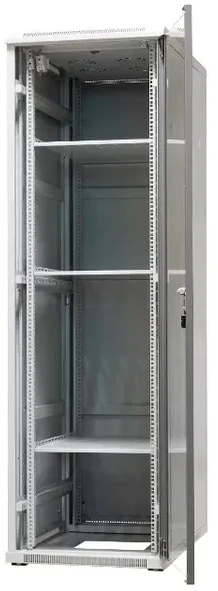 EMITERNET Laisvai pastatomas spintos rėmas EmiterNet Top, 42U, priekinės durelės iš lakštinio metalo/stiklo, 600x1000x1980 mm (plotis/gylis/aukštis) EM/SH05D-6042