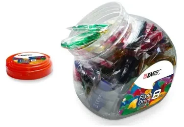 Pendrive Emtec USB2.0 C410 16GB Candy Jar 80 pces (ECMMD16GC410JAR80)