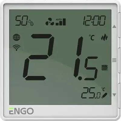 „Engo Controls“ „Engo EFAN Wifi“ ventiliatoriaus ritės termostatas 230 V, baltas