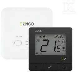 Engo Controls Engo E7 belaidis termostatas 16A, juodas
