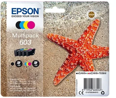 Epson C13T03U64010 rašalo kasetė Originalus Juoda, Žydras, Rausvai raudona, Geltona 1 vnt