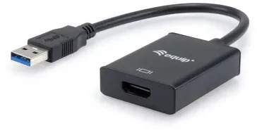 Equip 133385 USB ekrano adapteris 1920 x 1080 pikseliai Juoda