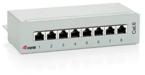 Equip Įrengti Patchpanel 8x RJ45 Cat6 FTP darbalaukį ISO/IEC hellgrau