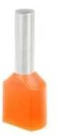 Ergom E08KH-02020102201 Izoliuotas antgalis HI 2X4/12 oranžinis E08KH-02020102201 /100 vnt./