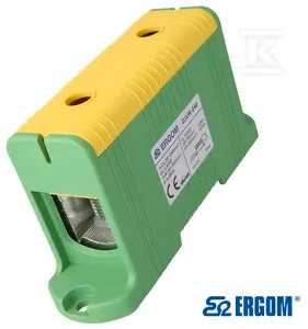 Ergom Vieno bėgio bėgio jungtis ZJUN-240 PE geltona-žalia R34RR-07020001001