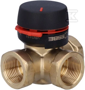 Esbe VRG131 3-ceļu rotācijas vārsts 3/4" Kvs 6.3, misiņš