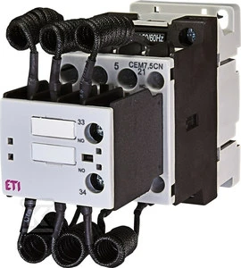 Eti-Polam kondensatoriaus kontaktorius 7.5kvar 1Z 1R 230V AC CP CEM7,5CN.11-230V-50Hz (004643800)