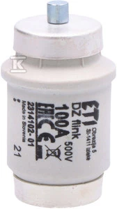 Eti-Polam Saugiklis įdėklas DIV BWT 100A R1 1 / 4 'gF 500V 002314102