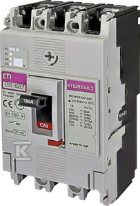Eti-Polam maitinimo jungiklis 3P 160A 16kA be reguliavimo (EB2S 160/3LF)