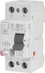 Srovės nuotėkio rėlė ETI EFI6-P2 A 6kA, 2P, 40 A, 240 V,30mA