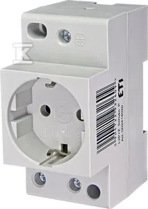 Eti-Polam Modulio lizdas 2P + Z 10 / 16A 230V Schuko geležinkeliams (002414020)