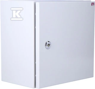 Eti-Polam Hermetinis paviršinis korpusas GT 30-30-20 su plokšte 300x300x200mm IP65 pilka - 001102103