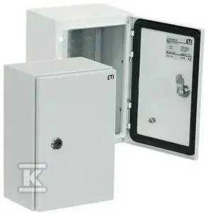 Eti-Polam Hermetinis paviršinis korpusas GT 30-30-20 su plokšte 300x300x200mm IP65 pilka - 001102103