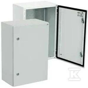 Eti-Polam Hermetinis paviršinis korpusas GT 50-40-25 su plokšte 500x400x250mm IP65 pilka - 001102116