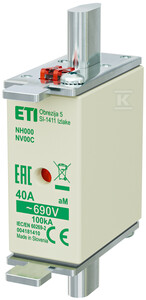 ETI Įdėkite NH000 AM 40A/690V