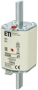 ETI Įdėkite NH1 GG 250A/500V