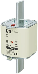 ETI Įdėkite NH3 GG 500A/690V