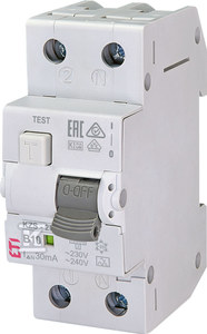 ETI KZS-2M B 10/0.03A, TIPO A-OFF RP+MNP.