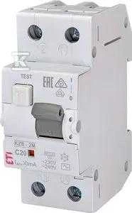 Eti-Polam Liekamosios srovės pertraukiklis KZS-2M 2P 20A C 0.03A tipas AC - 002173125