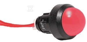 Eti-Polam signalinė lempa LED D = 20mm raudona 230V AC LS - 004770817